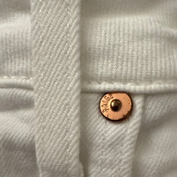 Paige Anessa white wide leg jeans cropped - Picture 3 of 8